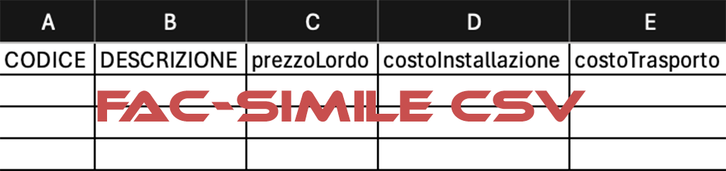 Esempio Inserimento Dati CSV